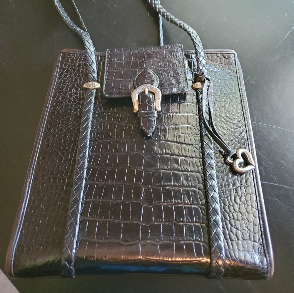 Brighton dark brown leather bag